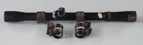 Nikko Sterling Mountie 4x20 scope with gun mounts