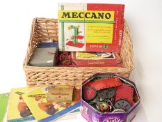 A collection of Meccano parts including outfit No.2 in original box.
