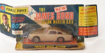 Corgi Toys diecast model James Bond 007 Aston Martin DB5 with silver body,