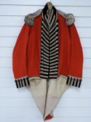 British Army officer's redcoat coatee for the Retford Regiment of the Nottinghamshire Militia,