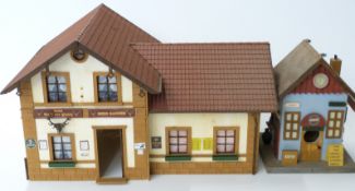 Seven various G scale garden railway buildings