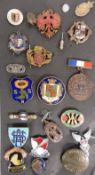 Twenty-one various enamel and other badges including German, IOGT, blood donor, red enamel eagle,