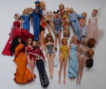 Seventeen Barbie and similar dolls including early examples and collectors' editions