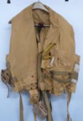 WWI Mae West life preserver size large 22C / 448 with Easco life jacket light