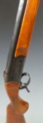 Baikal 12 bore single barrel shotgun with chequered semi-pistol grip and forend and 28.