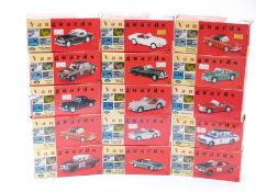 Fifteen Vanguards 1:43 scale limited edition diecast model sports cars,