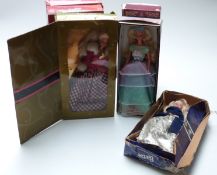 Seven Barbie Avon Exclusive and Special Edition dolls two Winter Splendor 19357,