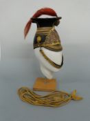 Victorian c1865 16th Lancers Officer's chapka or Lancers cap,