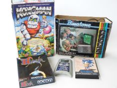 Five vintage games comprising Kongman, Binatone video game, Sega Mega Drive Sonic The Hedgehog,