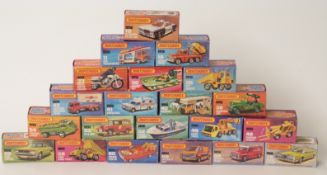 Twenty-one Matchbox Superfast 1-75 diecast model vehicles 10, 11, 19, 26, 30, 33, 38, 40, 41, 42,