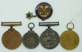 A group of four medals named to 134379 W.T.
