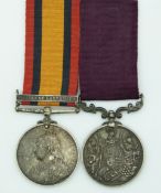 Queen's South Africa medal with Relief of Ladysmith clasp,