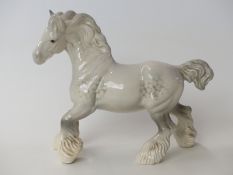 Beswick grey cantering shire