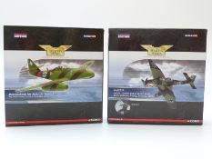 Two Corgi The Aviation Archive limited edition 1:72 scale diecast model aeroplanes Messerschmitt Me