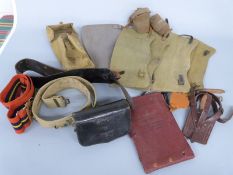 A selection of British Army/ Air Force webbing,