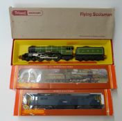 Three Hornby and Tri-ang Hornby 00 gauge locomotives GWR 4-4-0 County Class 'County of Bedford'