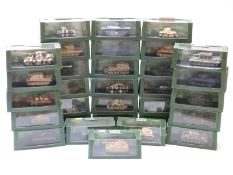 Thirty-one Atlas Editions Ultimate Tank diecast model tanks,