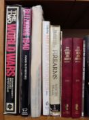 A collection of military books including History of the Third Reich,