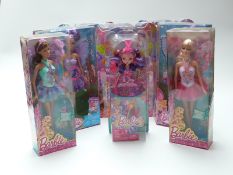 Eight Barbie dolls including Secret Door and similar,