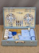 Coracle retro picnic set together with a three section mirror