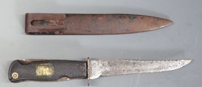 German Degora Solingen multi-purpose Swiss Army style knife with named 13cm serrated blade stamped