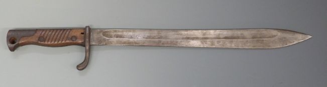 German K98 'Butcher' bayonet, the blade stamped Alex Coppel Solingen,