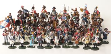 Fifty Del Prado model soldiers including cavalry
