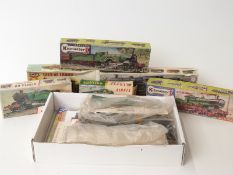 Six Airfix and Kitmaster model locomotive kits all in original boxes together with various other