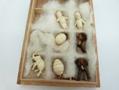 A small ivory elephant,