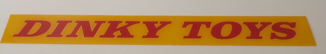 Dinky Toys acrylic shop display / advertising sign,