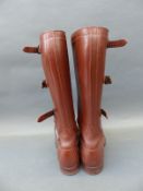WWII American cavalry riding boots, size 7 1/2 E,