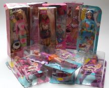 Ten Barbie dolls including Pen Friend, Picture Pockets, Magic Jewel etc,