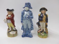 Staffordshire Toby jugs including Nelson, Hearty,