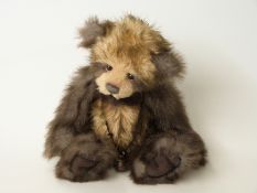 Charlie Bears Luca with two-tone brown mohair and jointed limbs CB614838A, 40cm tall.