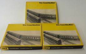 Three Trix Coachbuilder construction kits 1948, 1950 and 1951,