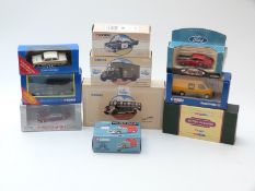 Ten Corgi diecast model vehicles including Premium British Railways, Golden Oldies, Inspector Morse,