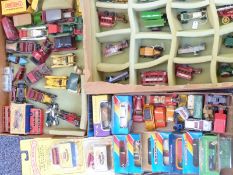 Sixty-six Matchbox Lesney 1-75 series and Models of Yesteryear diecast model vehicles,