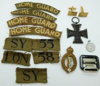 Quantity of militaria including Iron Cross