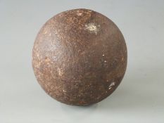 13lb cannonball found during excavation off the Bath Road,
