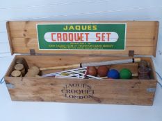 Jaques of London croquet set, in original wooden box.