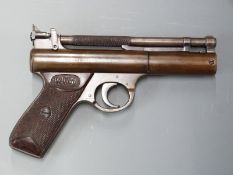 Webley Senior .177 air pistol with spare .