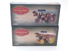 Two Corgi Vintage Glory of Steam limited edition 1:50 scale diecast model John Fowler & Co Leeds