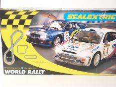 Scalextric model motor racing set World Rally C1048,