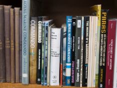 Approximately 50 elite military forces books including SAS, Parachute Regiment, Royal Marines,