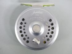 J W Young and Sons Jubilee 5100 fly fishing reel in soft case with line