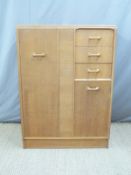 G Plan retro light oak trolley with drawers,