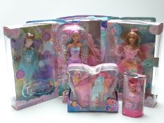 Nine Barbie Fairytopia and similar dolls,