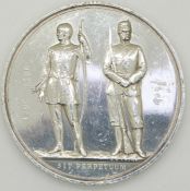 National Rifle Association silver medal by G. G. Adams won by Sgt.