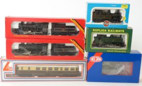 Six 00 gauge locomotives comprising Lima GWR BO-BO railcar No 22 205132,