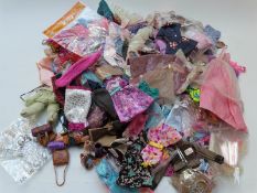 Very large quantity of Barbie, Sindy, Bratz, My Scene and similar fashion doll clothes,